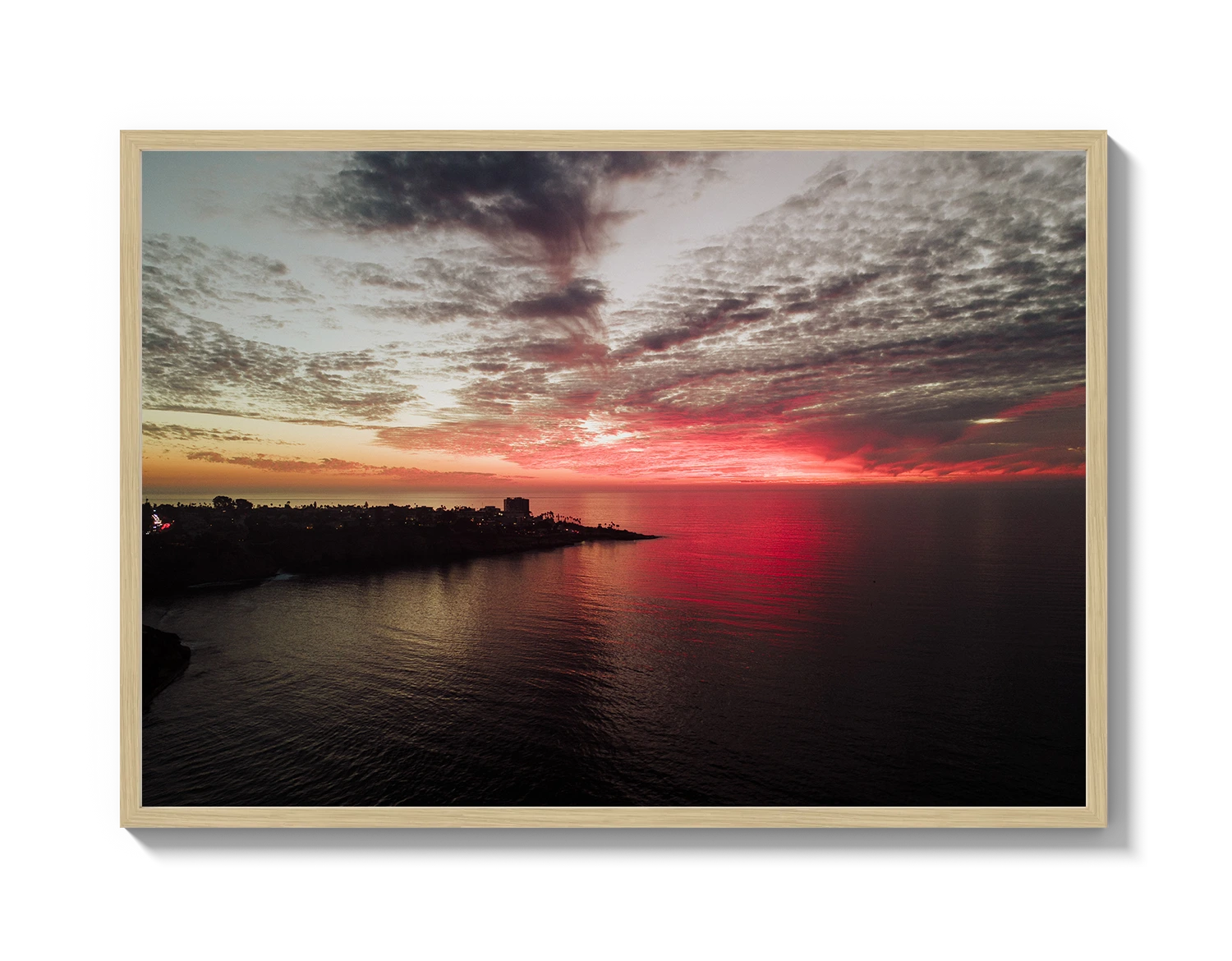 La Jolla Dark Pink Sunset