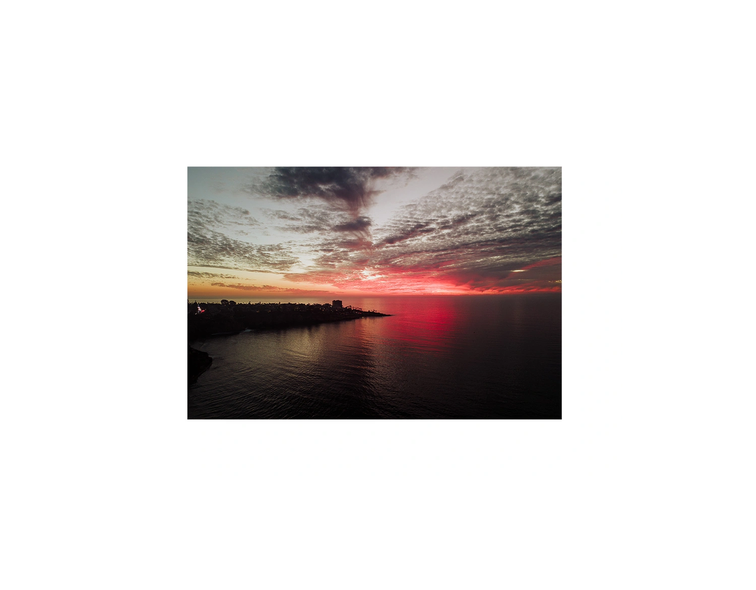 La Jolla Dark Pink Sunset