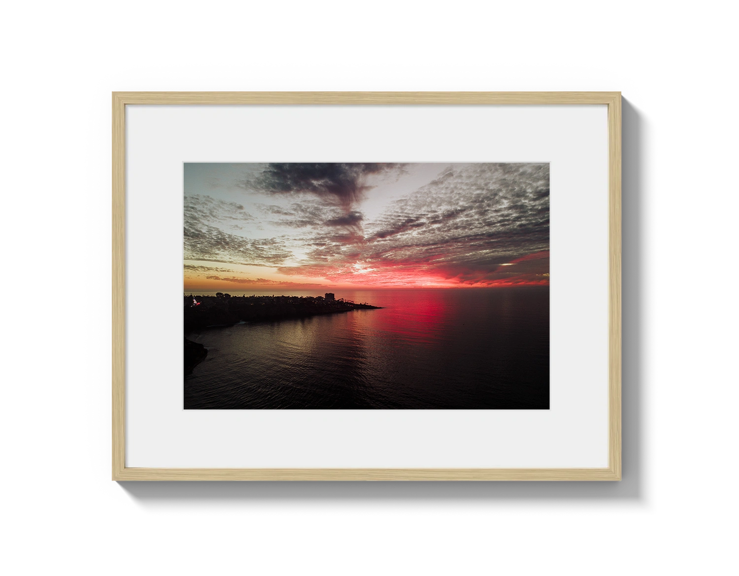 La Jolla Dark Pink Sunset