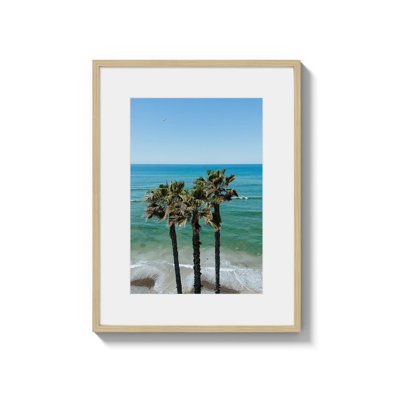 Three Palm Trees at the Beach