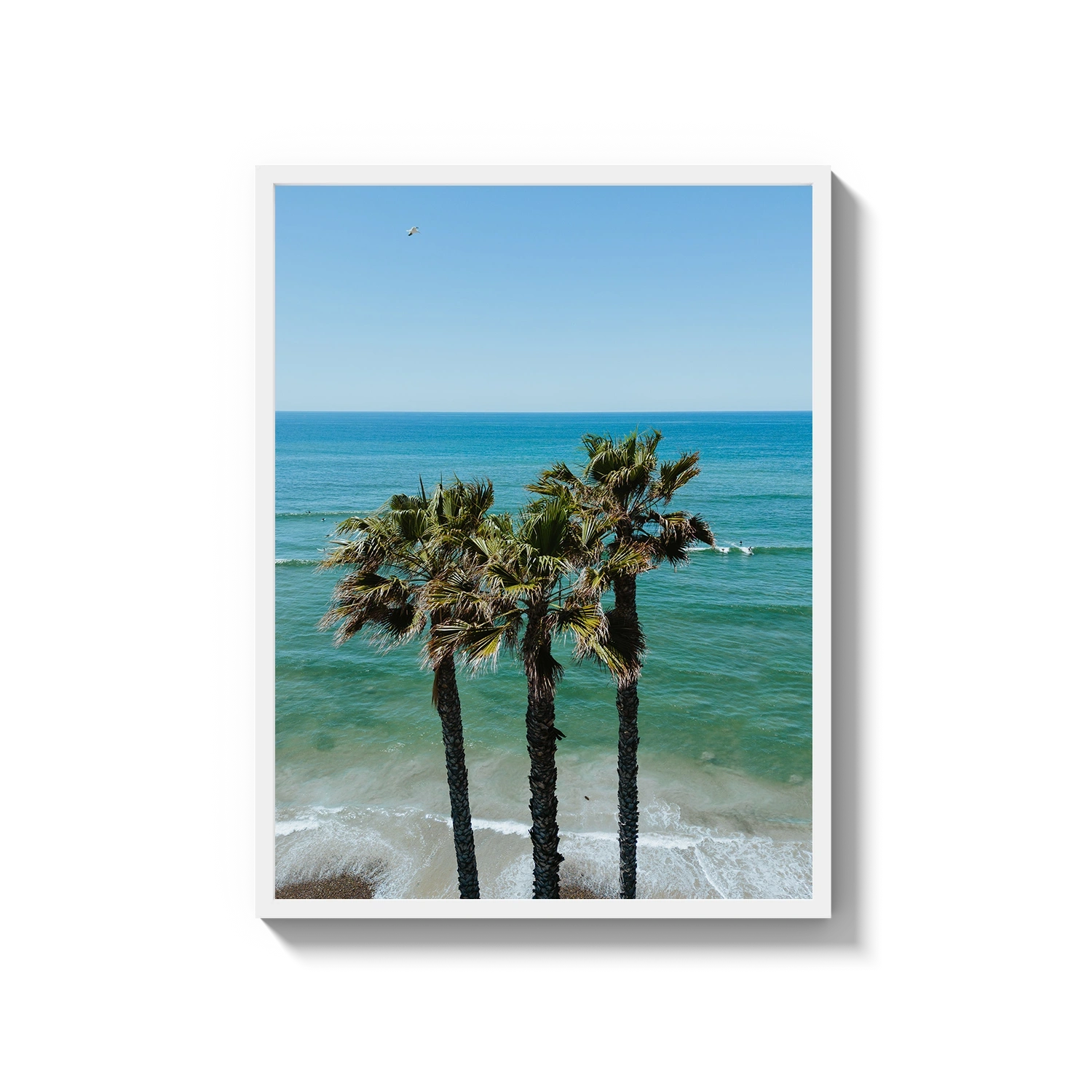 Three Palm Trees at the Beach