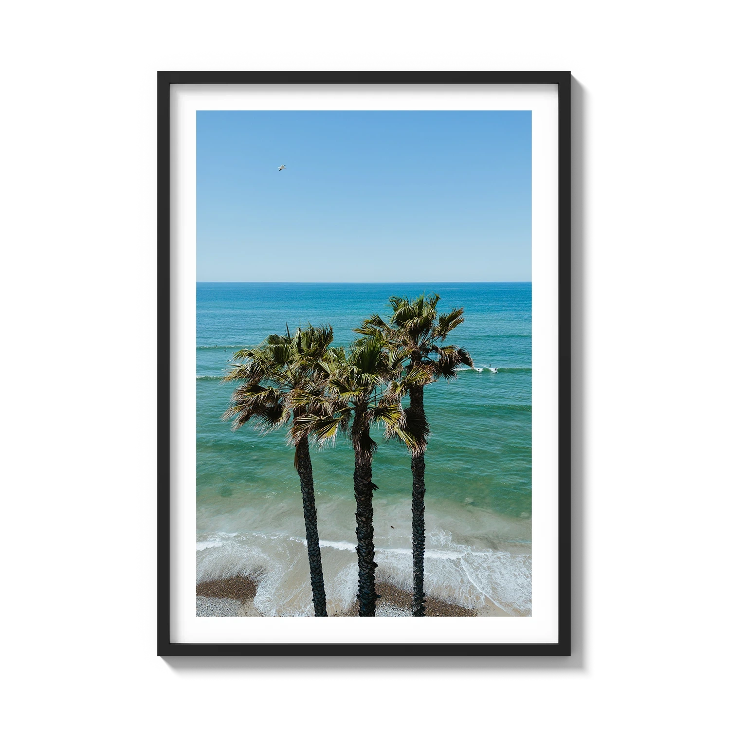 Three Palm Trees at the Beach